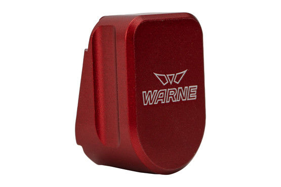 Warne Magazine Extension in Red Fits S&W M&P 9/40 and adds +3/2 rounds
